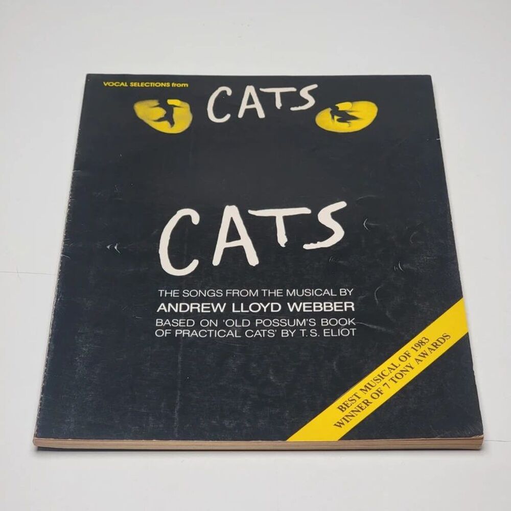 Cats The Musical Vocal Selections Sheet Music Book Andrew Lloyd Webber Vintage